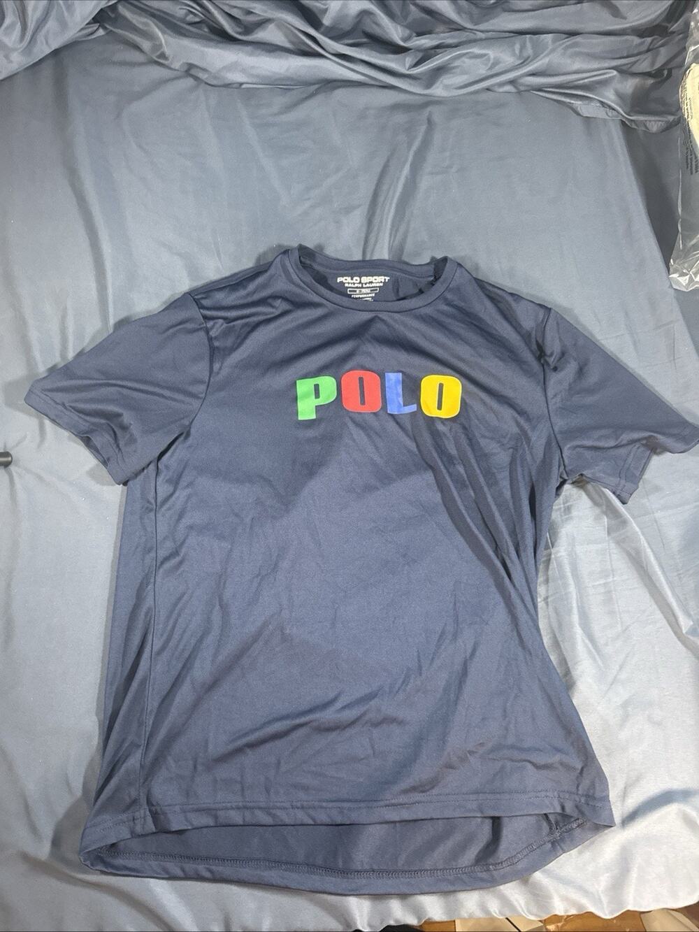 Polo Sport Ralph Lauren Navy Blue Performance Shirt Size Medium